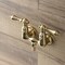 Kingston Brass AE31T7 3-3/8 Inch Wall Mount Tub Faucet, Brushed Brass AE31T7 - alternate 2